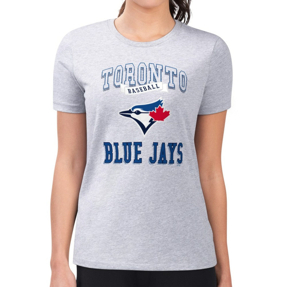 MLB Toronto Blue Jays G-III 4Her by Carl Banks Women's Super-Slim Fit Lightweight Team Logo Graphic T-Shirt