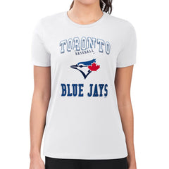 MLB Toronto Blue Jays G-III 4Her by Carl Banks Women's Super-Slim Fit Lightweight Team Logo Graphic T-Shirt