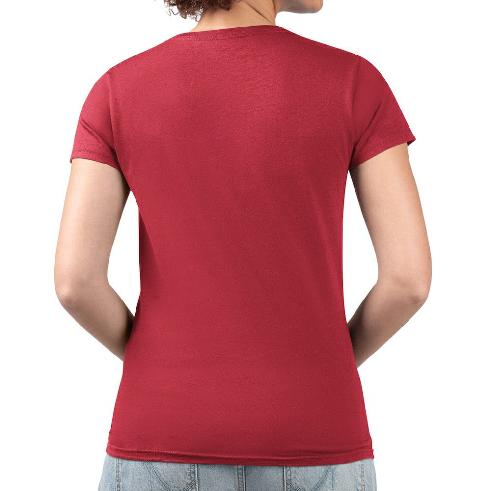 MLB Washington Nationals G-III 4Her by Carl Banks Women's Super-Slim Fit Lightweight Team Logo Graphic V-Neck T-Shirt