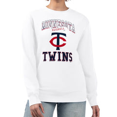 MLB Minnesota Twins G-III 4Her by Carl Banks Women's Team Logo Graphic Tri-Blend Fleece Pullover Sweatshirt