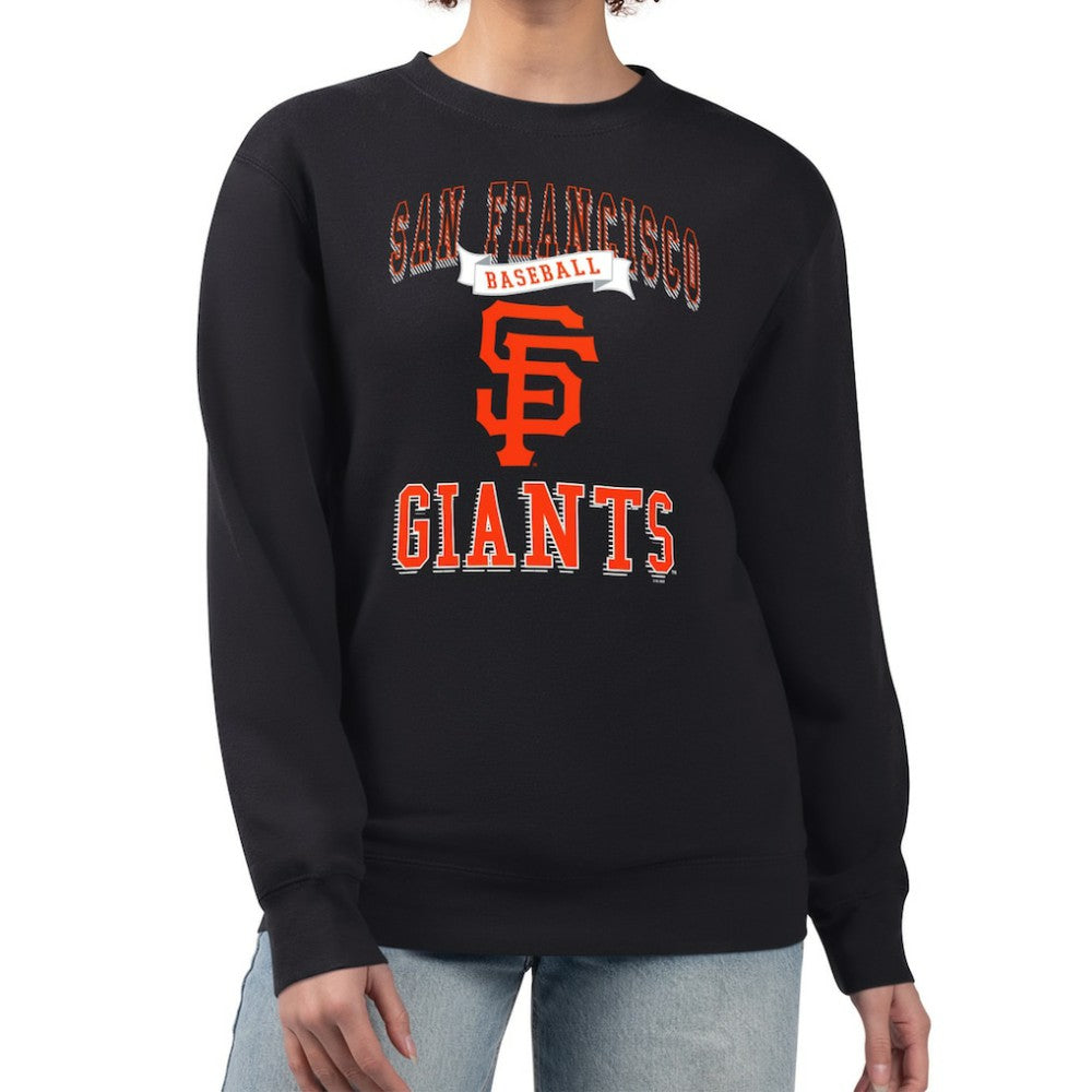 MLB San Francisco Giants G-III 4Her by Carl Banks Women's Team Logo Graphic Tri-Blend Fleece Pullover Sweatshirt