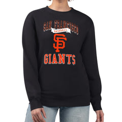 MLB San Francisco Giants G-III 4Her by Carl Banks Women's Team Logo Graphic Tri-Blend Fleece Pullover Sweatshirt