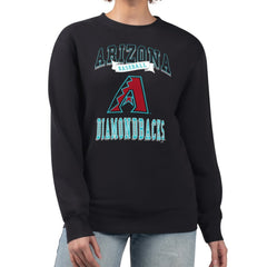 MLB Arizona Diamondbacks G-III 4Her by Carl Banks Women's Team Logo Graphic Tri-Blend Fleece Pullover Sweatshirt