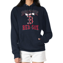 MLB Boston Red Sox G-III 4Her by Carl Banks Women's Team Logo Graphic Fleece Pullover Hoodie