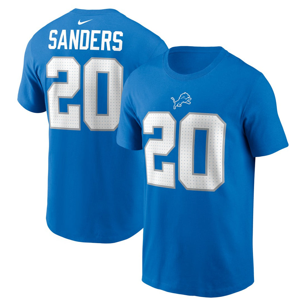 Barry Sanders  Retired Player Name & Number T-Shirt - Detroit Lions