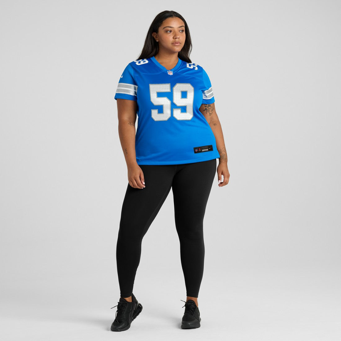 Giovanni Manu  Women's Team Game Jersey - Detroit Lions