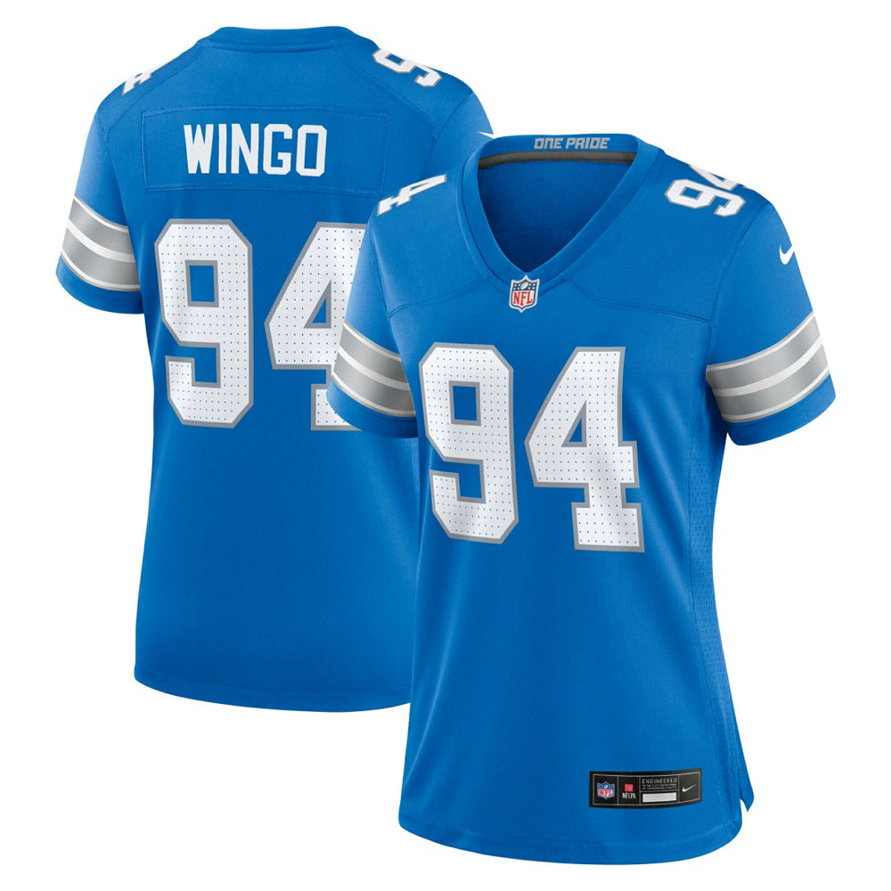 Mekhi Wingo  Women's Team Game Jersey - Detroit Lions