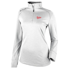 MLB Minnesota Twins Columbia Women's Cooperstown Collection Shotgun 2.0 Omni-Wick Quarter-Zip Top - White