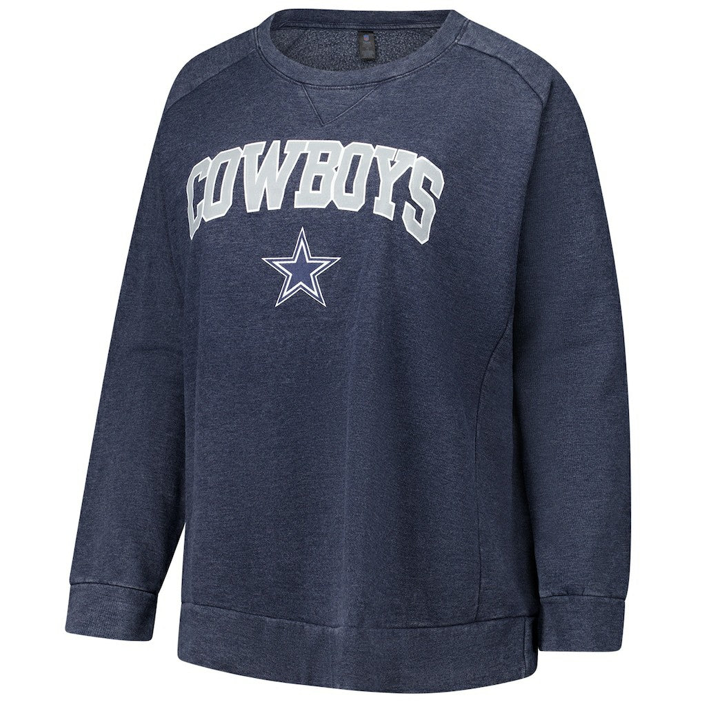 Profile Women's Plus Size Acid Wash Raglan Sweatshirt - Dallas Cowboys