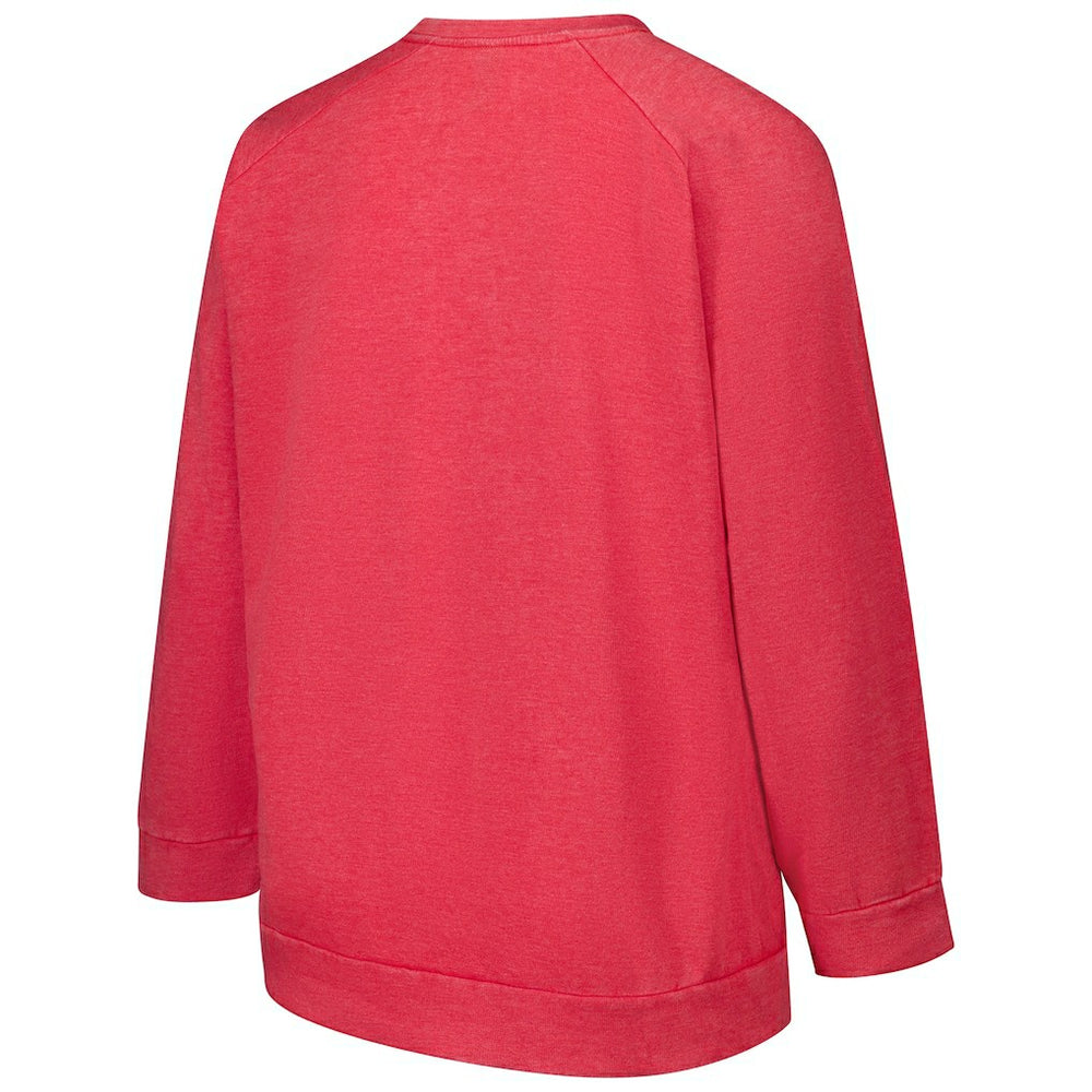 Profile Women's Plus Size Acid Wash Raglan Sweatshirt - San Francisco 49ers