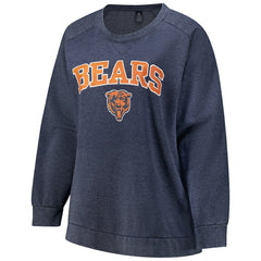Profile Women's Plus Size Acid Wash Raglan Sweatshirt - Chicago Bears