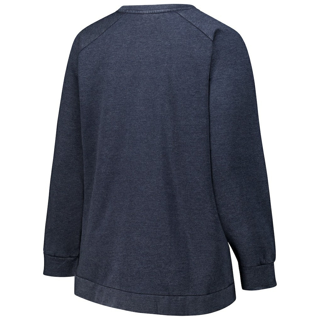Profile Women's Plus Size Acid Wash Raglan Sweatshirt - Chicago Bears