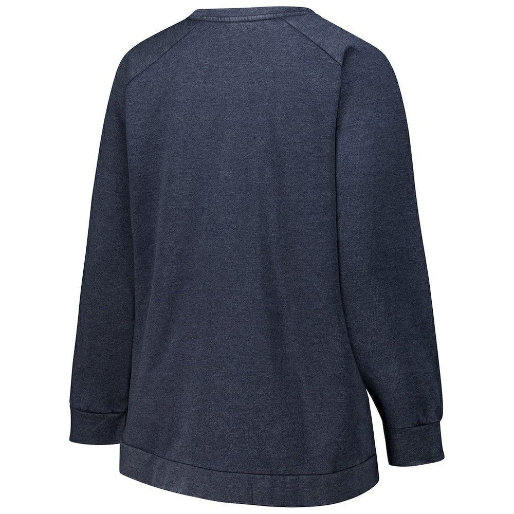 Profile Women's Plus Size Acid Wash Raglan Sweatshirt - Chicago Bears