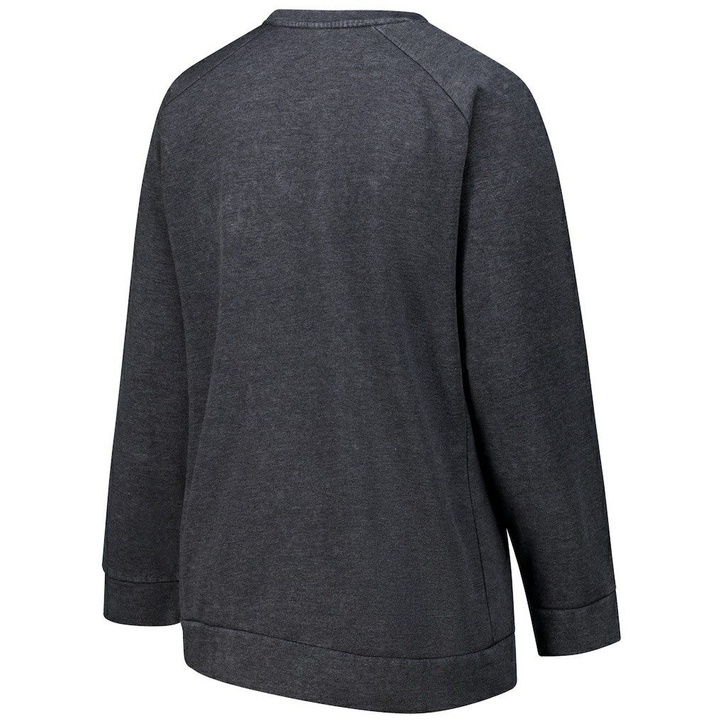Profile Women's Plus Size Acid Wash Raglan Sweatshirt - Cincinnati Bengals