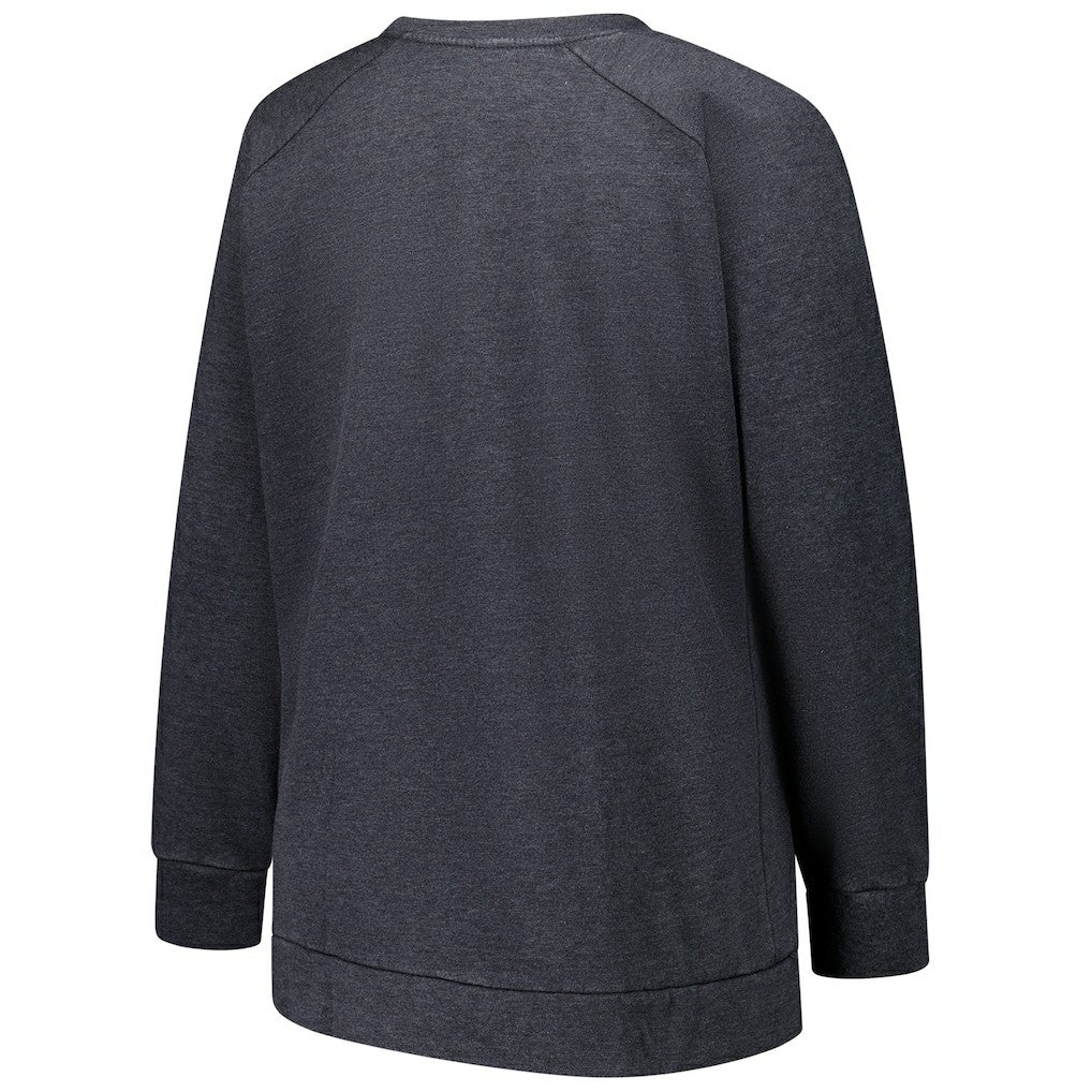 Profile Women's Plus Size Acid Wash Raglan Sweatshirt - Miami Dolphins