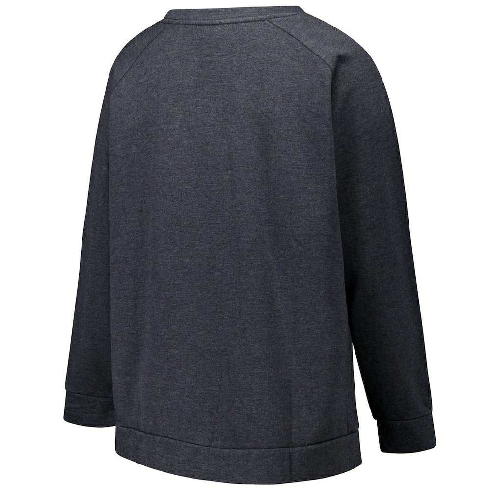 Profile Women's Plus Size Acid Wash Raglan Sweatshirt - Las Vegas Raiders