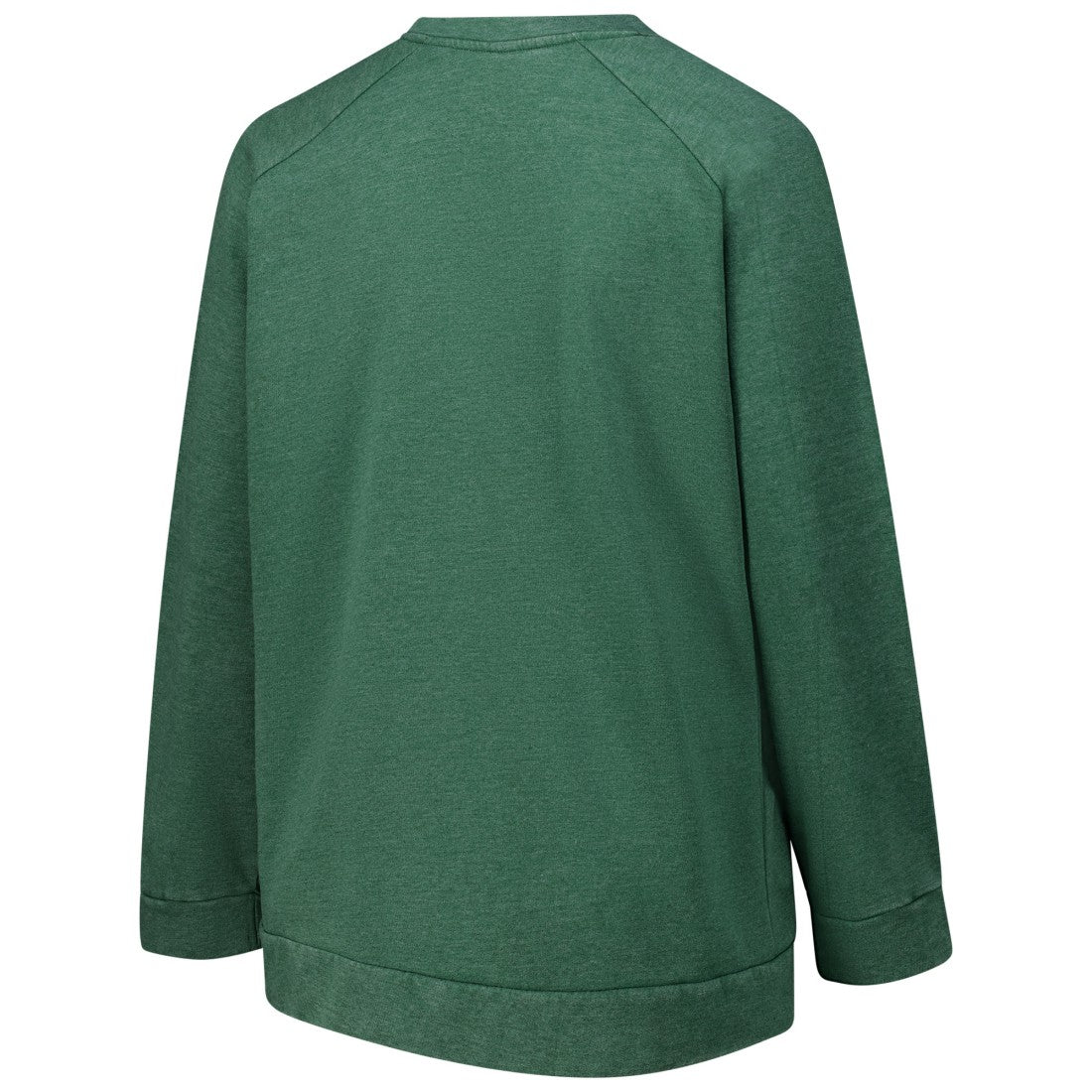 Profile Women's Plus Size Acid Wash Raglan Sweatshirt - Green Bay Packers