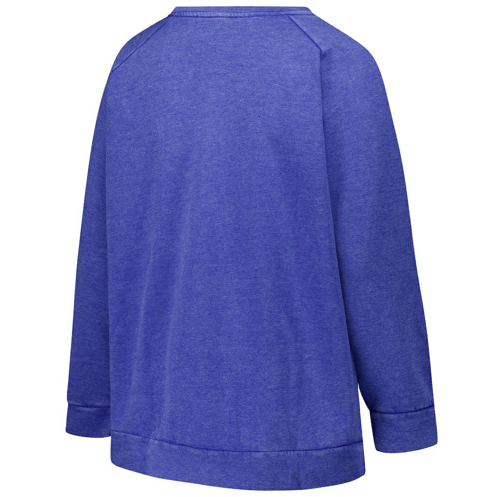 Profile Women's Plus Size Acid Wash Raglan Sweatshirt - New England Patriots