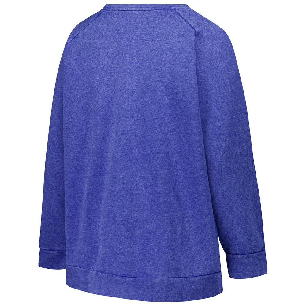 Profile Women's Plus Size Acid Wash Raglan Sweatshirt - New York Giants