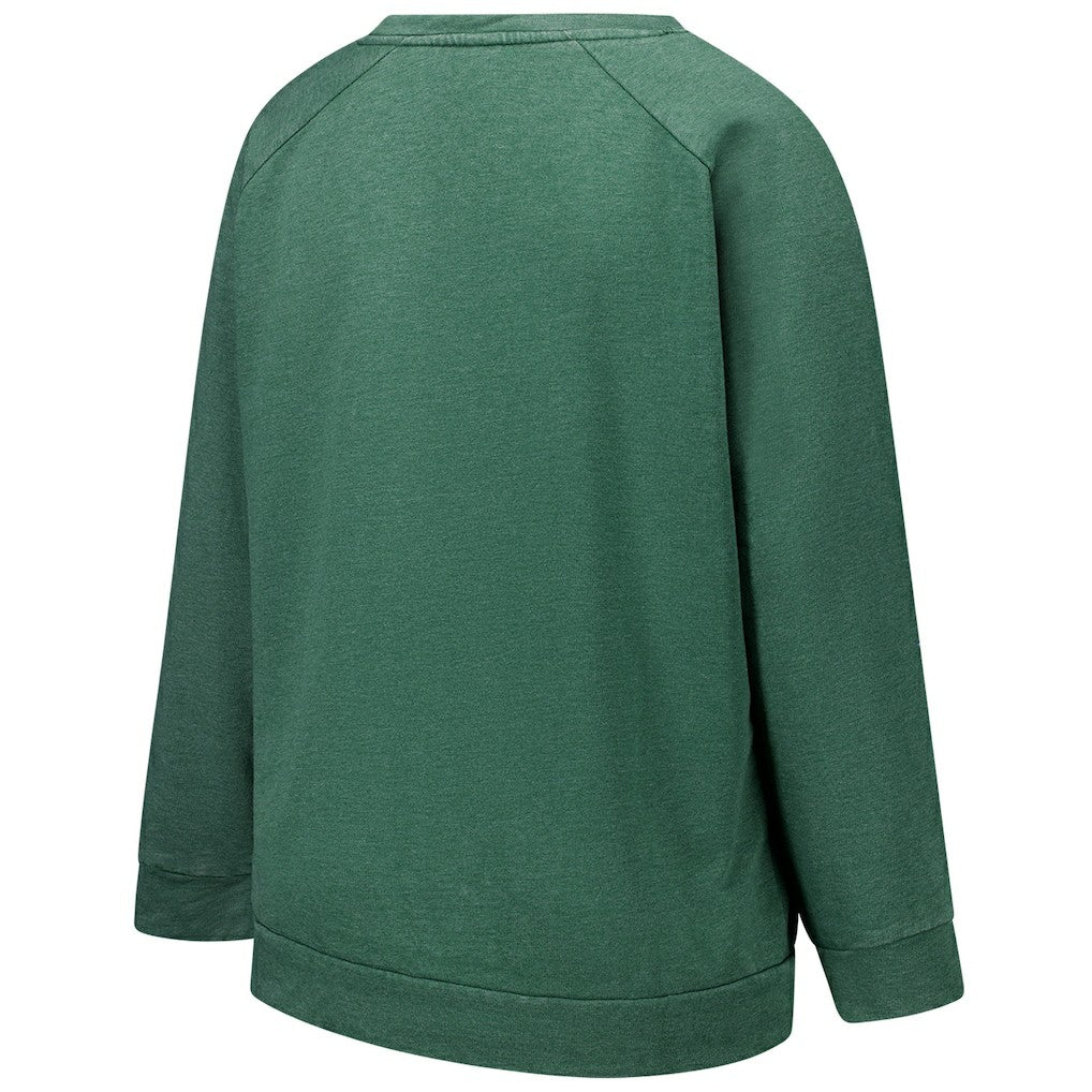 Profile Women's Plus Size Acid Wash Raglan Sweatshirt - New York Jets
