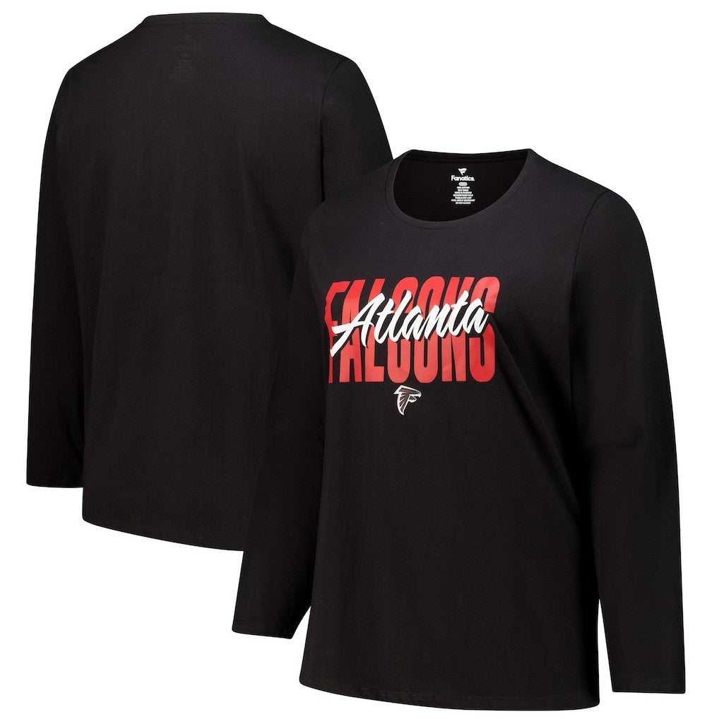 Women's Long Sleeve Scoop Neck T-Shirt - Atlanta Falcons