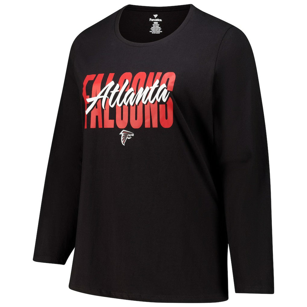 Women's Long Sleeve Scoop Neck T-Shirt - Atlanta Falcons