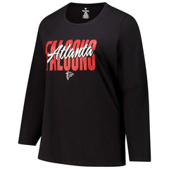 Women's Long Sleeve Scoop Neck T-Shirt - Atlanta Falcons