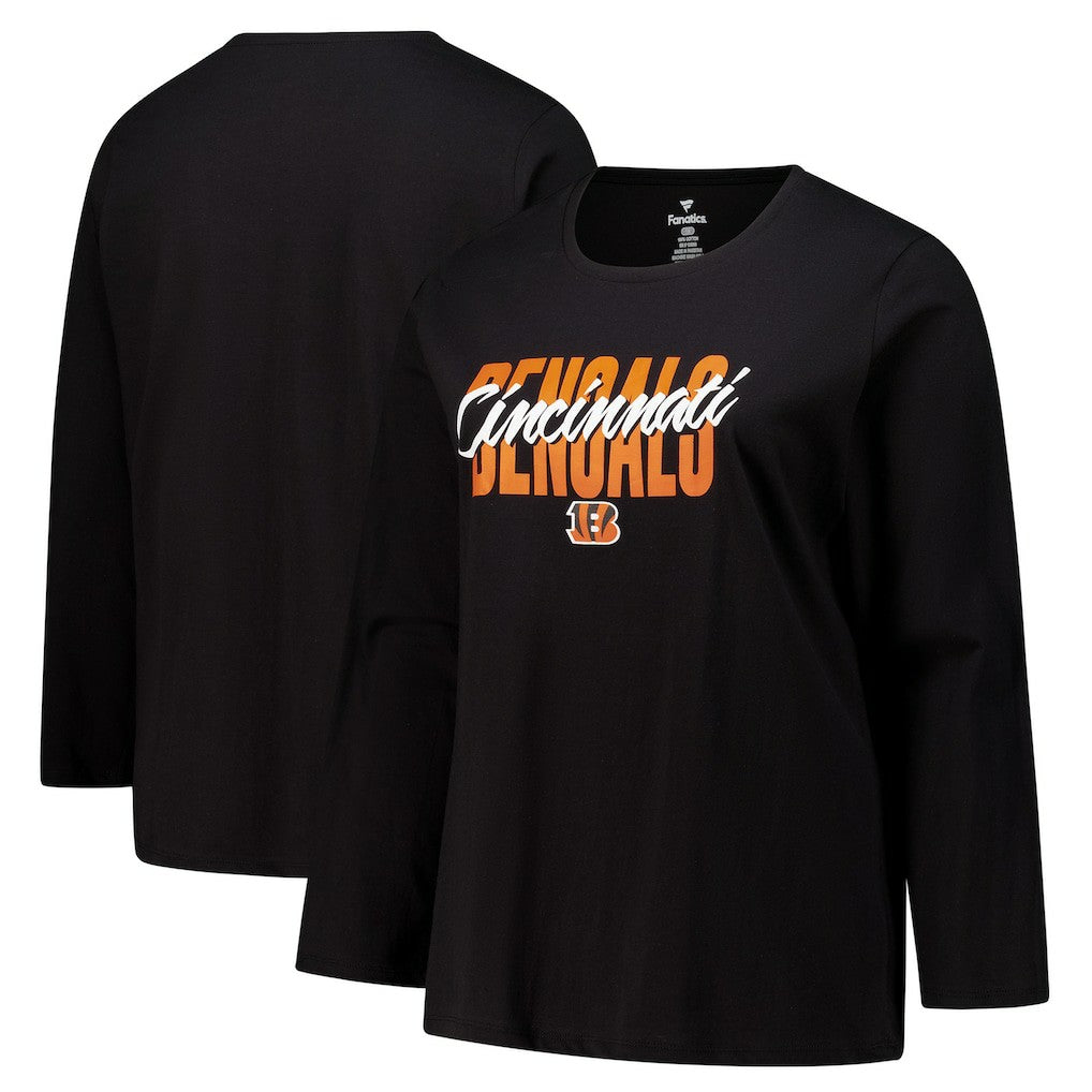 Women's Long Sleeve Scoop Neck T-Shirt - Cincinnati Bengals