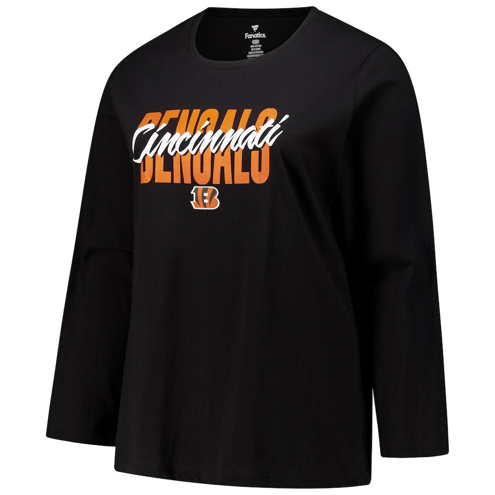 Women's Long Sleeve Scoop Neck T-Shirt - Cincinnati Bengals