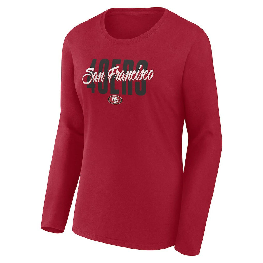 Women's Long Sleeve Scoop Neck T-Shirt - San Francisco 49ers