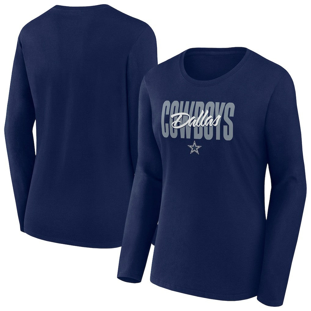 Women's Long Sleeve Scoop Neck T-Shirt - Dallas Cowboys