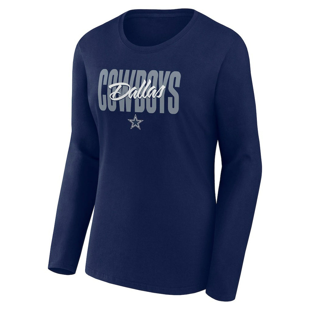 Women's Long Sleeve Scoop Neck T-Shirt - Dallas Cowboys