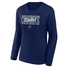Women's Long Sleeve Scoop Neck T-Shirt - Dallas Cowboys
