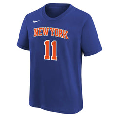 NBA Jalen Brunson New York Knicks Youth Icon Name & Number T-Shirt