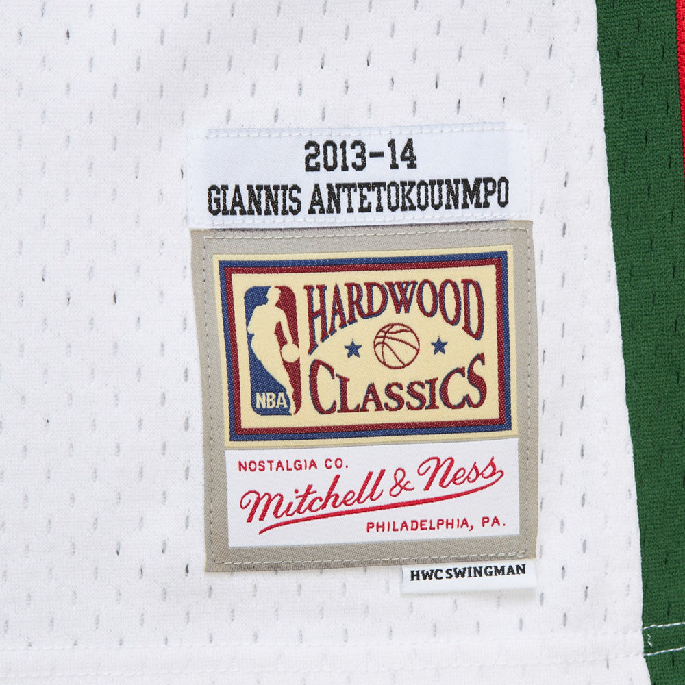 NBA Giannis Antetokounmpo Milwaukee Bucks 2013/14 Hardwood Classics Swingman Jersey