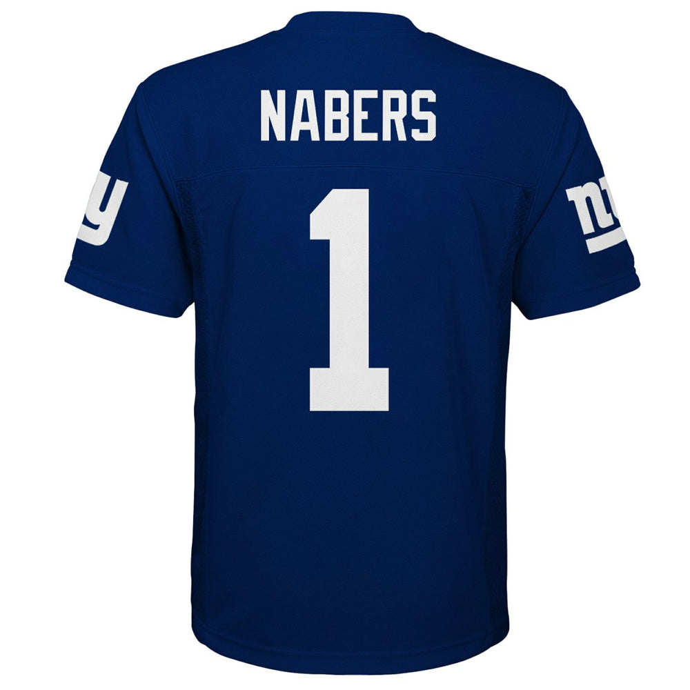 Malik Nabers  Youth Replica Player Jersey - New York Giants