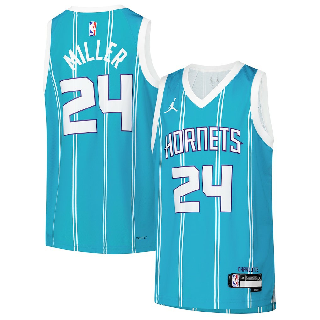 NBA Brandon Miller Charlotte Hornets Youth Swingman Jersey