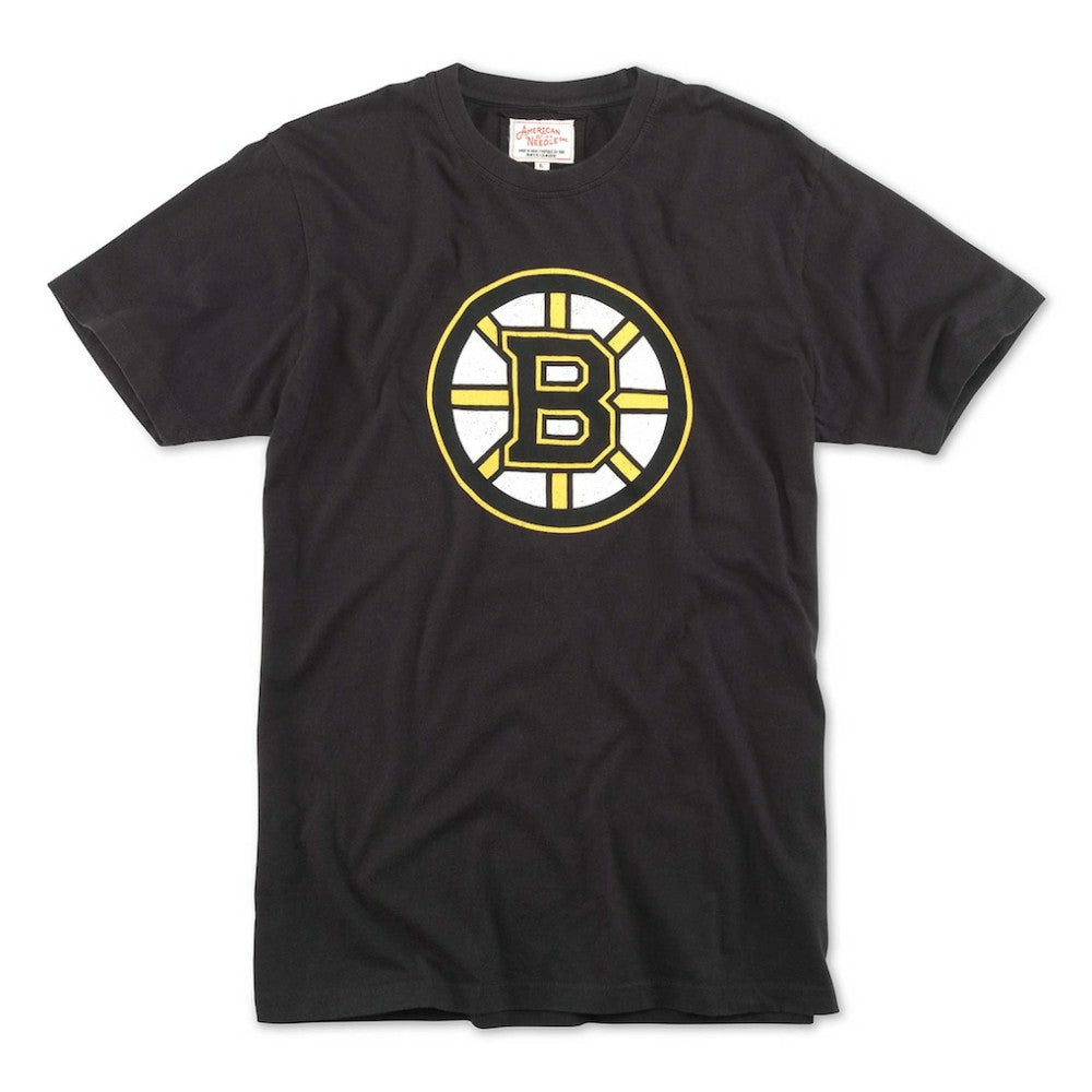 NHL Black Boston Bruins American Needle Brass Tacks T-Shirt