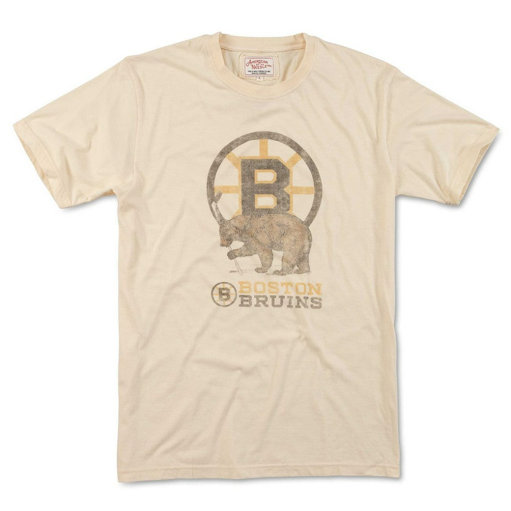 NHL Cream Boston Bruins American Needle Brass Tacks T-Shirt