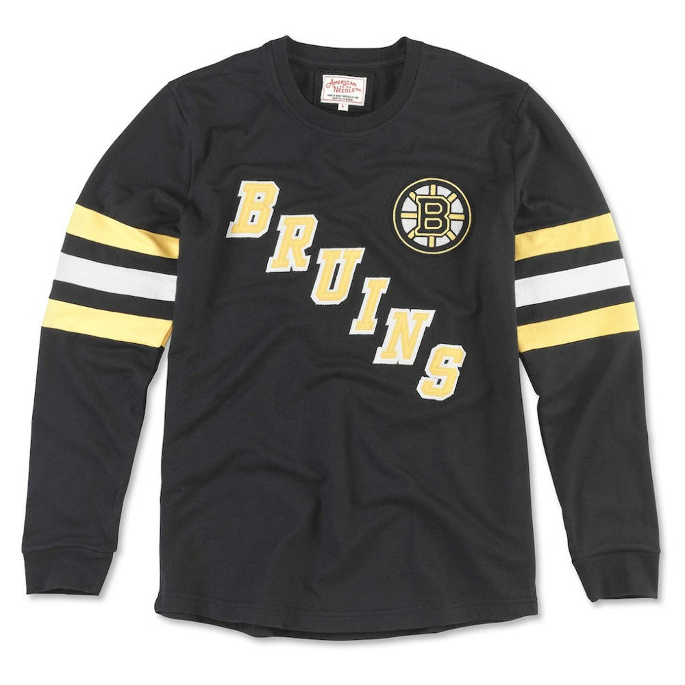 NHL Black Boston Bruins American Needle Sudbury Long Sleeve T-Shirt