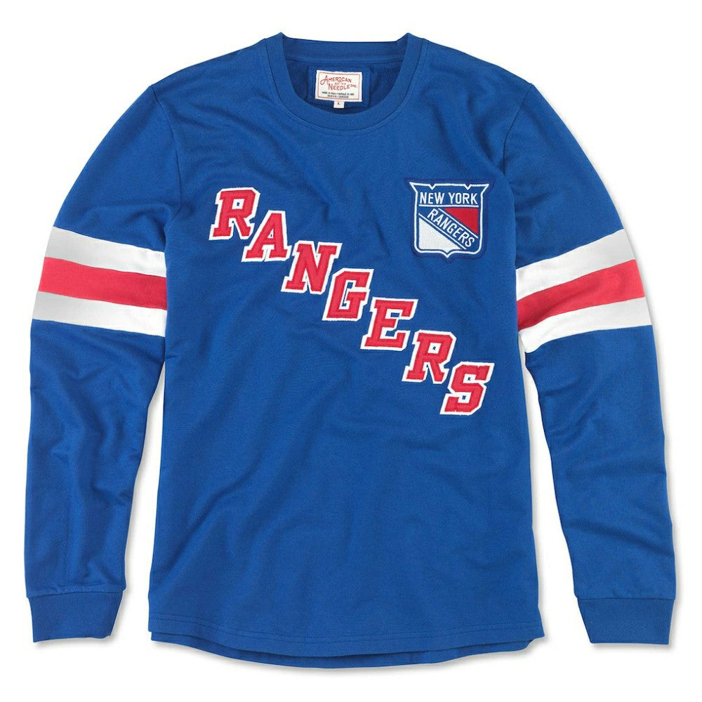 NHL Blue New York Rangers American Needle Sudbury Long Sleeve T-Shirt