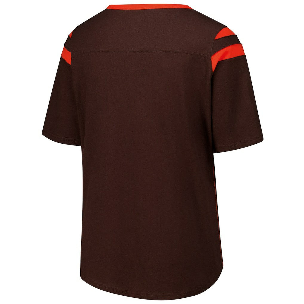 G-III 4Her by Carl Banks Women's Plus Size Linebacker T-Shirt - Cleveland Browns
