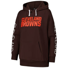G-III 4Her by Carl Banks Women's Extra Inning Pullover Hoodie - Cleveland Browns