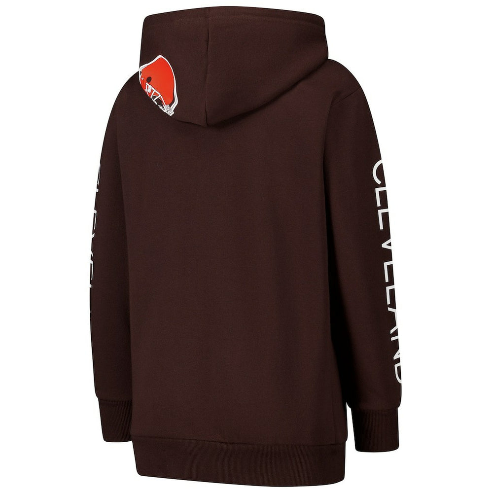 G-III 4Her by Carl Banks Women's Extra Inning Pullover Hoodie - Cleveland Browns