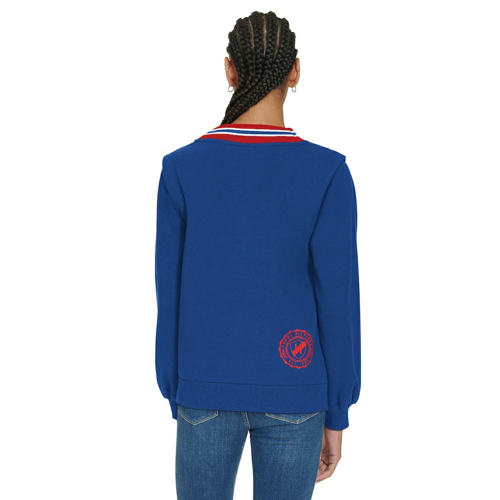 Tommy Hilfiger Women's Alice V-Neck Pullover Sweatshirt - Buffalo Bills
