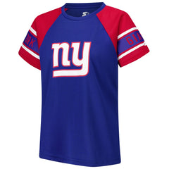 Starter Women's 1st Rounder Color Block Raglan Top - New York Giants