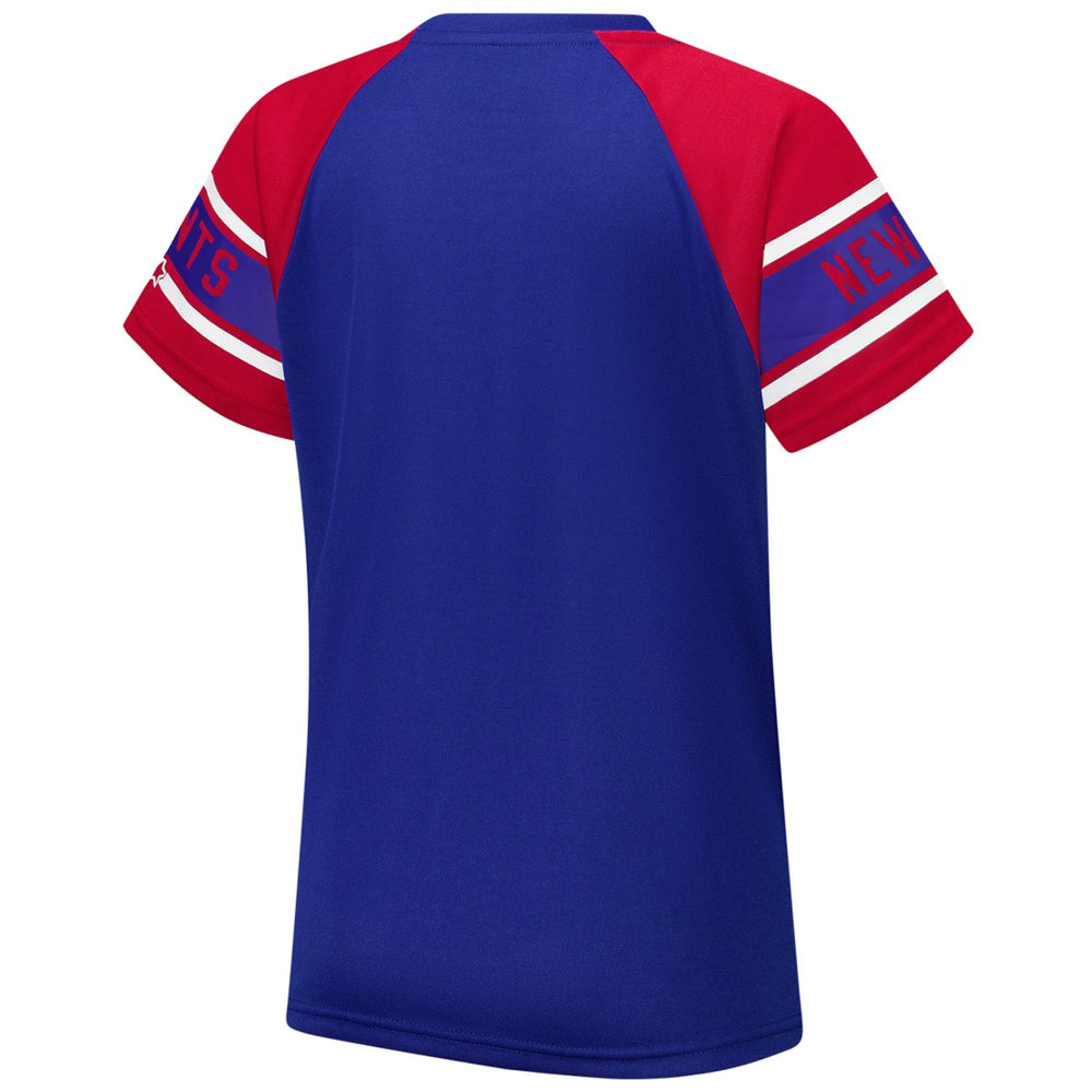 Starter Women's 1st Rounder Color Block Raglan Top - New York Giants