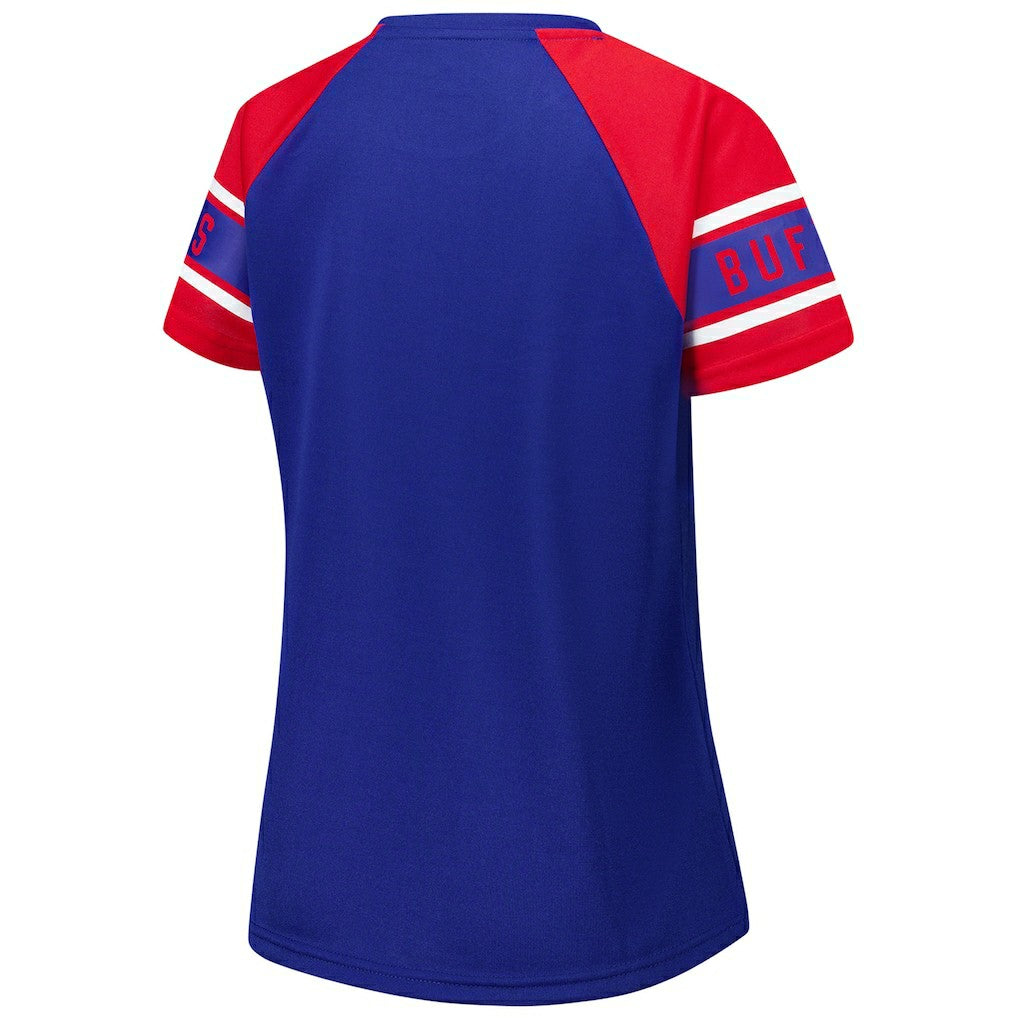 Starter Women's 1st Rounder Color Block Raglan Top - Buffalo Bills