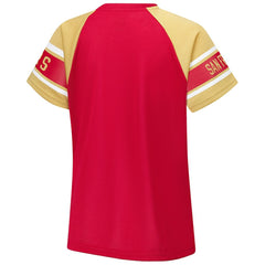 Starter Women's 1st Rounder Color Block Raglan Top - San Francisco 49ers