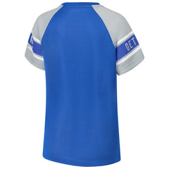 Starter Women's 1st Rounder Color Block Raglan Top - Detroit Lions